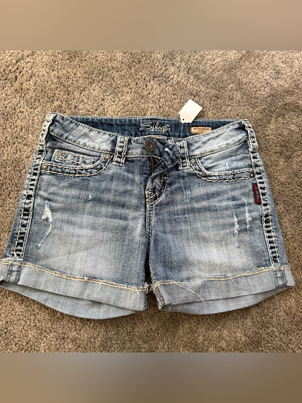 Silver denim Jean shorts McKenzie